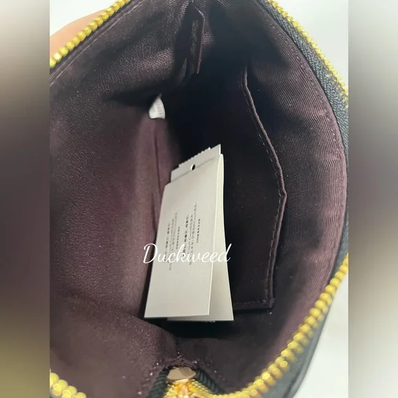 Coach Corner Zip Wristlet With Cherry Print NWT - Picture 3 of 4